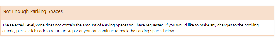 Not enough Parking spaces