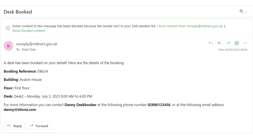Allocated User email