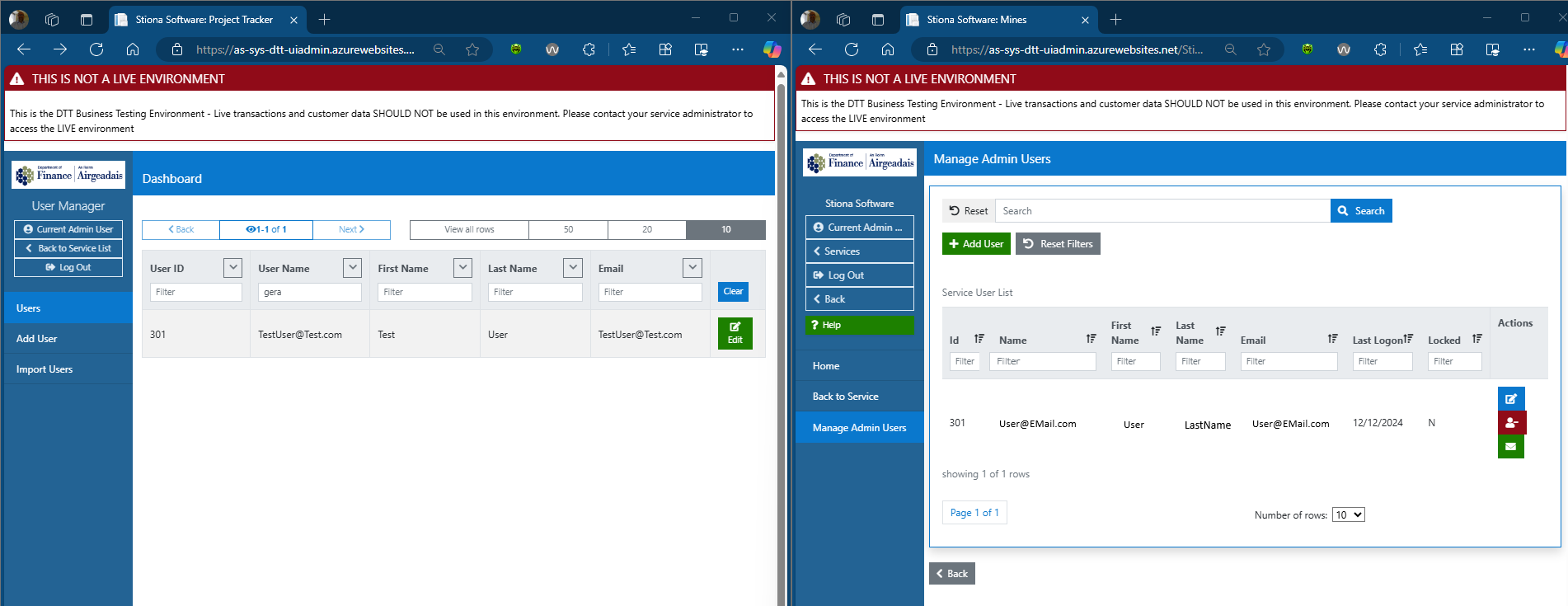 Service Manager vs User Manager