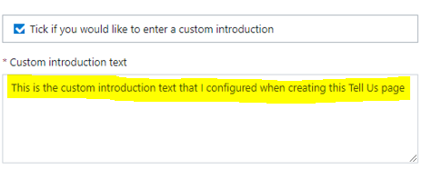 Configure custom title text