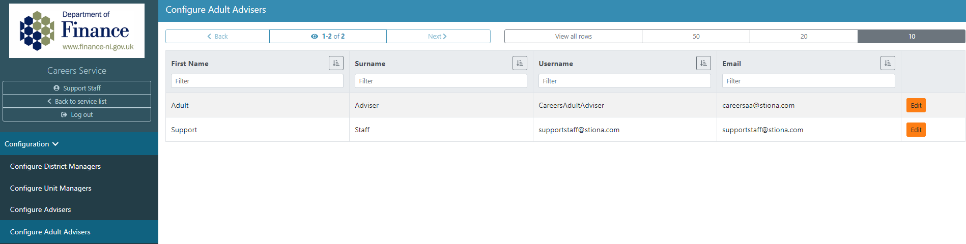 Configure Modal 5