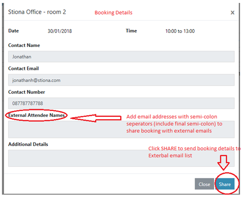 View Detail And Send External Email